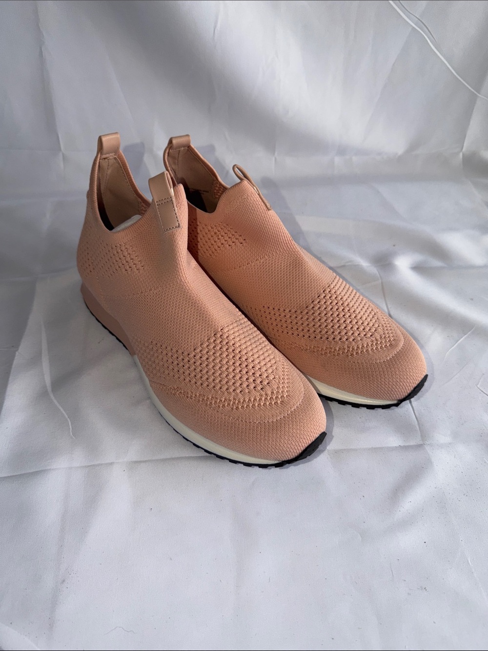 Urban Sport by J/Slides Orion SP Light Pink Stretch Knit Slip On Sneakers Sz 10